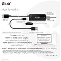 Club3D Adaptér HDMI + Micro USB na USB-C 4K120Hz/8K30Hz, Active Adapter M/F_508093479