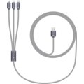 CONNECT IT Wirez 3in1 USB-C &amp; Micro USB &amp; Lightning, silver gray, 1,2 m_362393874