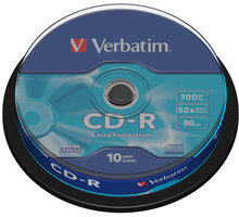 Verbatim CDR 52x 700MB Extra Protection, Spindle, 10ks