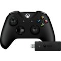 Xbox ONE S Bezdrátový ovladač, černý + bezdrátový adaptér pro Win 10 (PC, Xbox ONE)