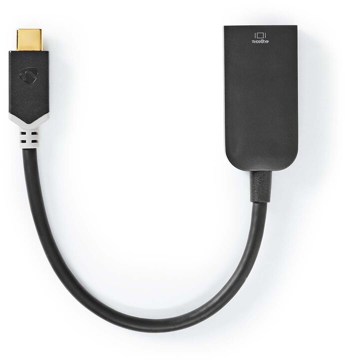Nedis adaptér USB-C - HDMI (M/F), 4K@60Hz, 20cm, černá_2107457269