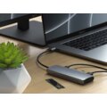 Satechi Aluminium USB-C Hybrid Multiport adapter, SSD Enclosure, HDMI 4K, 2 x USB-A 3.1 Gen 2, šedá_1276790043