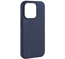 FIXED kožený zadní kryt MagLeather s podporou Magsafe pro Apple iPhone 15 Plus, modrá FIXLM-1201-BL