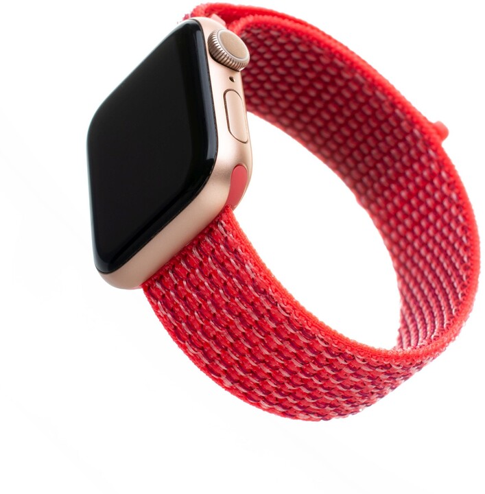 FIXED nylonový řemínek pro Apple Watch, 38/40mm, tmavě růžová_1063999525