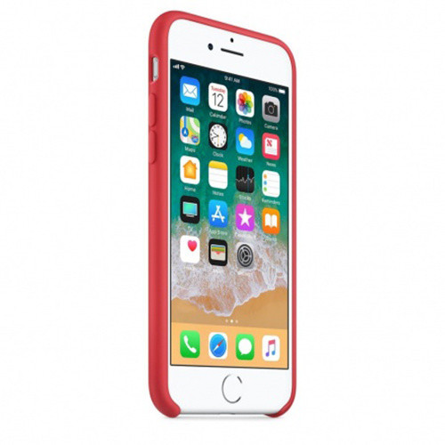 Apple silikonový kryt na iPhone 8 / 7, malinově červená_454647699