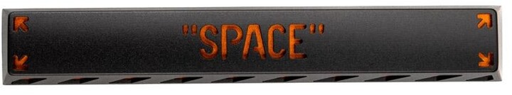 ZOMOPLUS "SPACE", 6,25u, MX stem, černá/oranžová