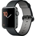 Apple Watch 2 38mm Space Grey Aluminium Case with Black Woven Nylon Band