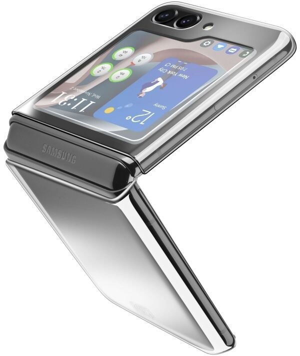 Cellularline zadní kryt s ochranným rámečkem Clear Duo pro Samsung Galaxy Z Flip5, čirá_1165199922