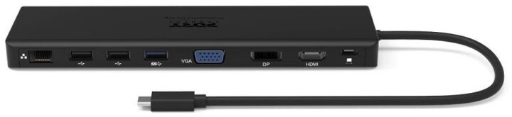 PORT CONNECT Dokovací stanice 11v1, 1x4K, RJ45,HDMI,Display Port,VGA,USB-C 100W, 4xUSB-A,micro/SD_64499715