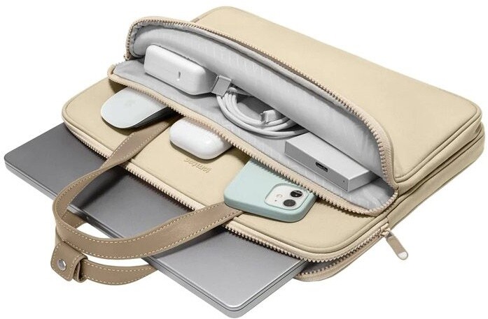 tomtoc taška přes rameno na notebook pro MacBook Pro / MacBook Air 14&quot; / 13&quot;, khaki_2008567129