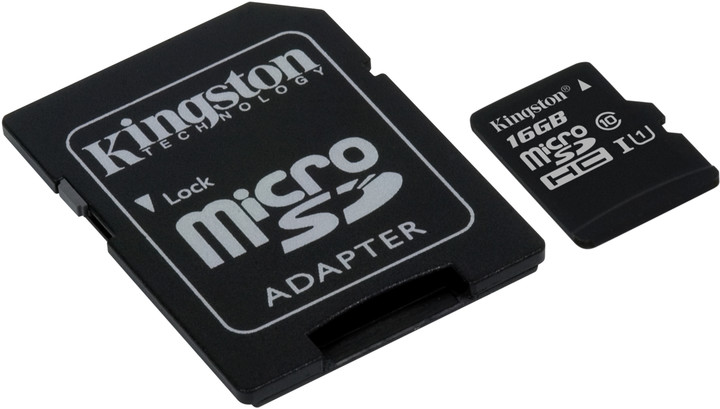Kingston Micro SDHC Canvas Select 16GB 80MB/s UHS-I + SD adaptér_1433141463