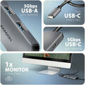 AXAGON multifunkční HUB 5v1 USB 5Gbps hub, 2x USB-A, USB-C, HDMI 8k/30Hz, PD 100W, kabel USB-C 15cm_135938026