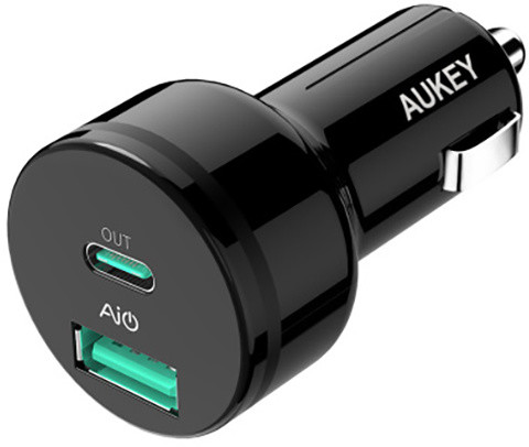 Aukey 2 Port USB-C Car Charger with Power Delivery 2.0_302466186