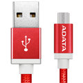 ADATA Micro USB kabel pletený, 1m, červený