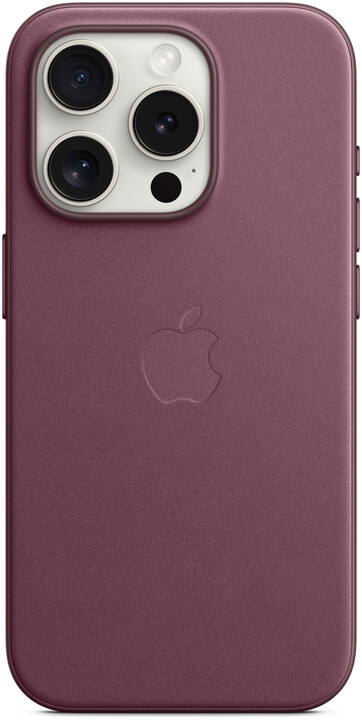 Apple kryt z tkaniny FineWoven s MagSafe na iPhone 15 Pro, morušově rudá_2070468806