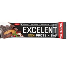 Nutrend EXCELENT BAR DOUBLE, tyčinka, proteinová, čokoláda/nugát/brusinka, 30x40g_1862755492