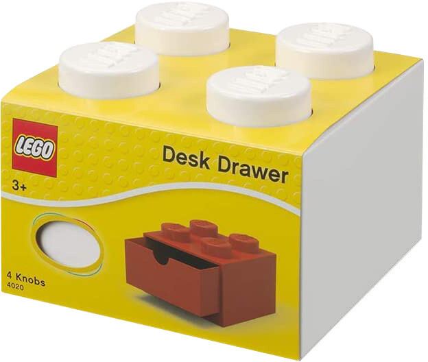 Stolní box LEGO, se zásuvkou, malý (4), bílá_512084322