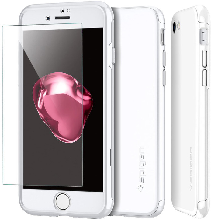 Spigen Air Fit 360 pro iPhone 7, bílá_590216465