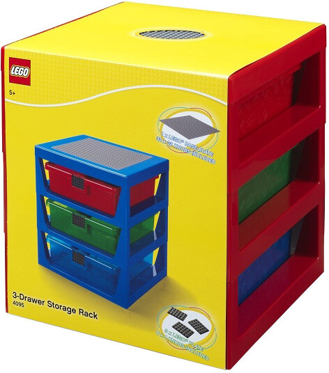 Organizér LEGO, 3 zásuvky, červená_1455130906