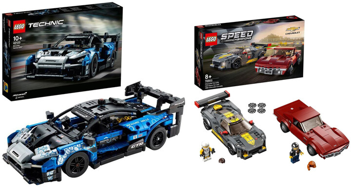 Extra výhodný balíček LEGO® Technic 42123 McLaren GTR™ a Speed Champions 76903 Chevrolet Corvette_2136733394