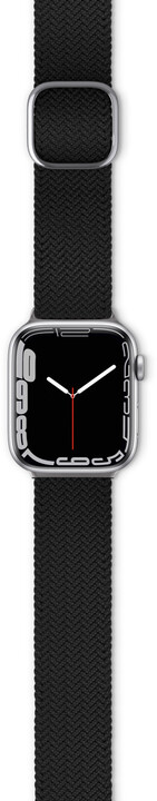 EPICO textilní pletený pásek pro Apple Watch 38/40/41 mm, černá_1896330783
