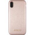 GUESS PU Leather Hard Case Iridescent pro iPhone Xr, růžovo zlaté_824213176