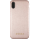 GUESS PU Leather Hard Case Iridescent pro iPhone Xr, růžovo zlaté