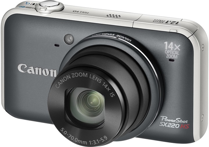 Canon PowerShot SX220 HS, šedý_576706432