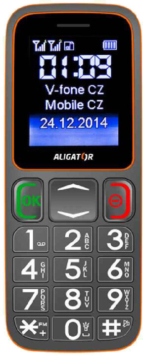Aligator A320 Senior, šedá/oranžová_742892760