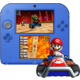 Nintendo 2DS, černá/modrá + Mario Kart 7