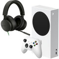 Xbox Series S, 512GB, bílá + sluchátka Wired Headset Xbox Stereo Headset, černá + Xbox Game Pass Ultimate 3 měsíce