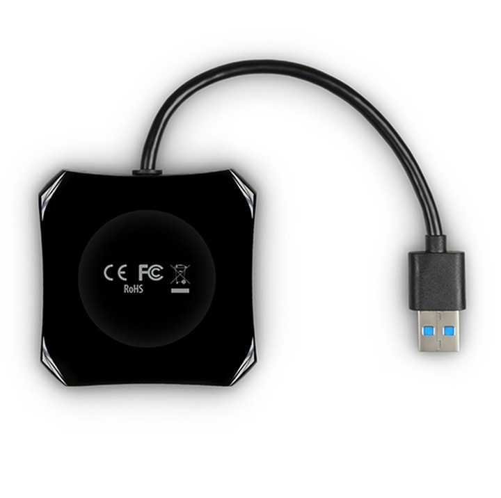 AXAGON 4x USB3.0 QUATTRO hub, 16cm kabel_1057804880