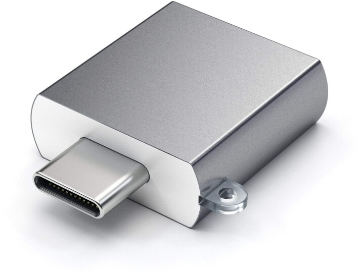 Satechi Type-C - Type A USB Adapter, šedá_212239013