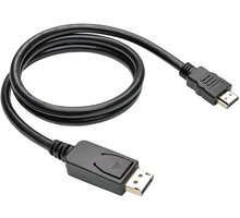 C-TECH kabel DisplayPort/HDMI, 2m, černá_1801801891