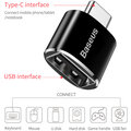 Baseus adaptér / redukce USB-A - USB-C, F/M, černá_1191470776
