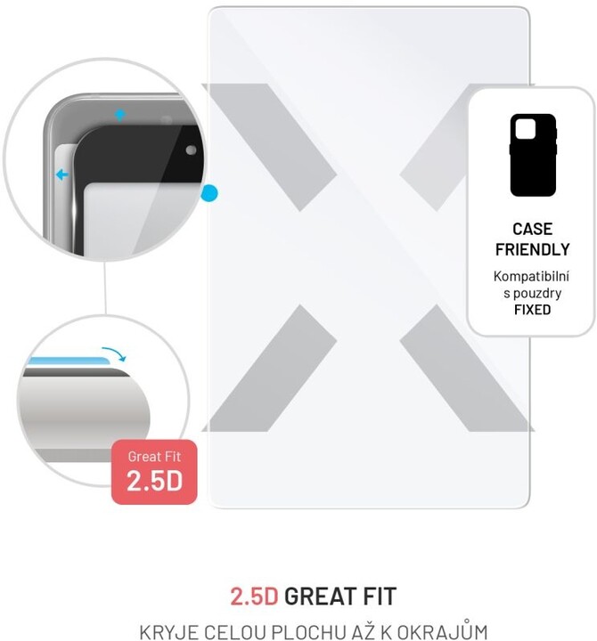 FIXED ochranné sklo pro Samsung Galaxy Tab S9+/S9 FE+, čirá_1164466815