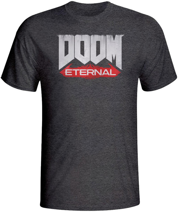 Tričko Doom: Eternal - Logo, tmavě šedé (S)_1341706907