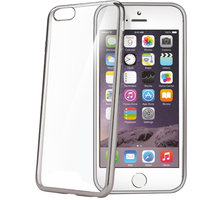 CELLY Laser - lemování s kovovým efektem TPU pouzdro pro Apple iPhone 6 Plus/6S Plus, stříbrná_935134730