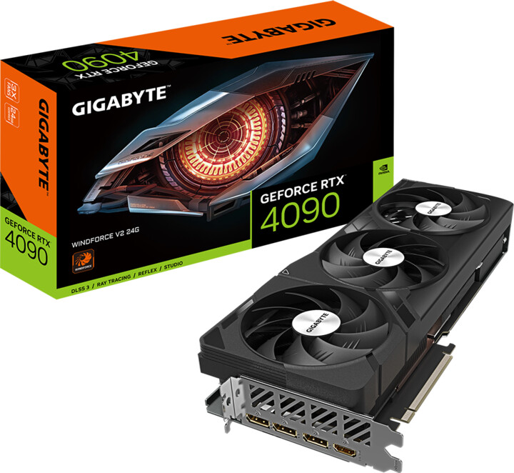 GIGABYTE GeForce RTX 4090 WINDFORCE V2 24G, 24GB GDDR6X_389388932
