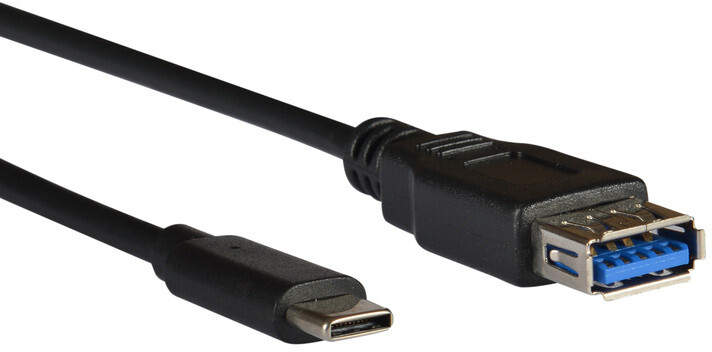 AQ KCI002 Adaptér USB 3.0A samice - USB-C samec, 20cm_1716649352