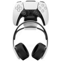 FIXED závěsný nabíjecí dok pro ovladač DualSense PlayStation 5 s hákem pro sluchátka, černo-bílý_1453564577