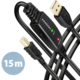 AXAGON ADR-215B USB2.0, A-M-&gt;B-M, aktivní prodlužka/repeater kabel 15m_916090527