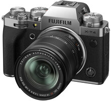 Fujifilm X-T4 + XF18-55mm, stříbrná O2 TV HBO a Sport Pack na dva měsíce