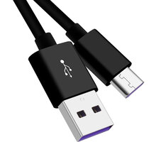 PremiumCord kabel USB-C - USB-A 2.0, M/M, Super fast charging, 5A, 1m, černá ku31cp1bk