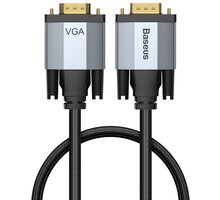 BASEUS kabel Enjoyment Series VGA - VGA, 2m, šedá