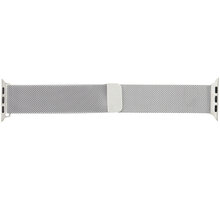 Tactical 344 kovový řemínek Loop pro Apple Watch 1/2/3/4/5/6/SE, magnetický, 42mm, stříbrná_1594499588
