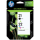 HP SD367AE, č. 21, č. 22, černá + barevná, Combo Pack – ušetřete až 20 % oproti standardní náplni O2 TV HBO a Sport Pack na dva měsíce