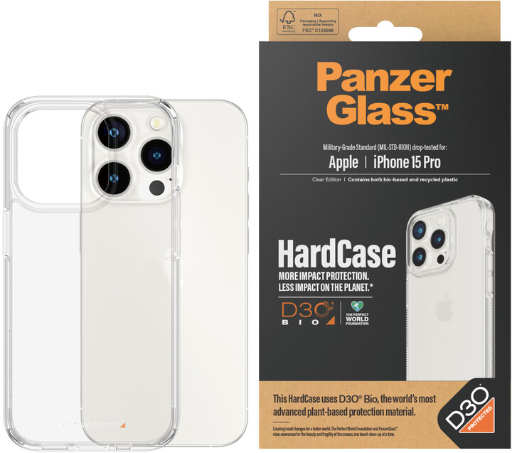 PanzerGlass ochranný kryt HardCase D3O pro Apple iPhone 15 Pro_1826578819