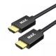 MAX kabel HDMI 2.1, opletený, 2m, černá