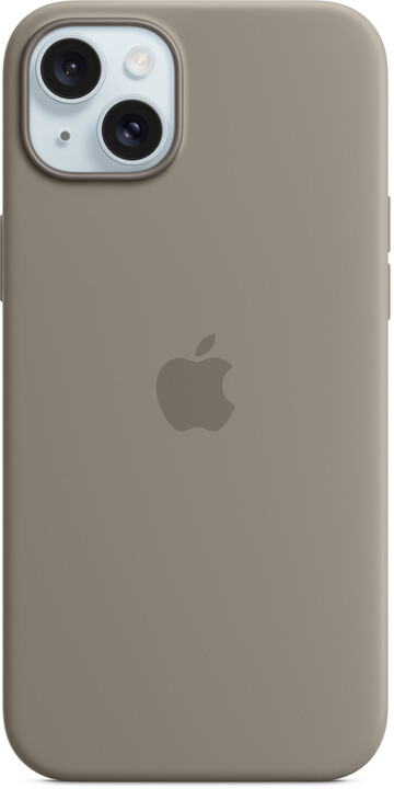 Apple Silikonový kryt s MagSafe pro iPhone 15 Plus, jílově šedá_724216783